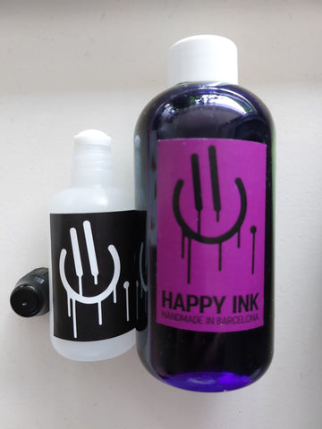 Happy Ink squeezer filled with Vampiro violet ink