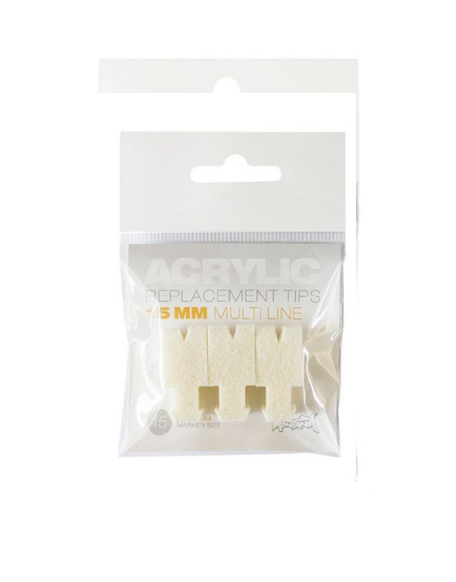 Montana - 15mm - Acryl duo line tip - set of 3