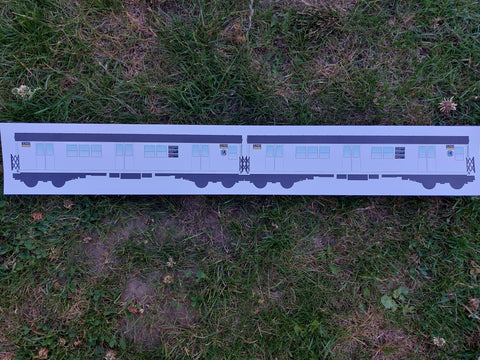 Trainpad sketches sticker - double train