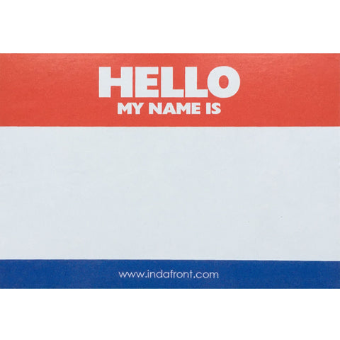 Hello My Name Is stickers Dutch flag - 10 pieces